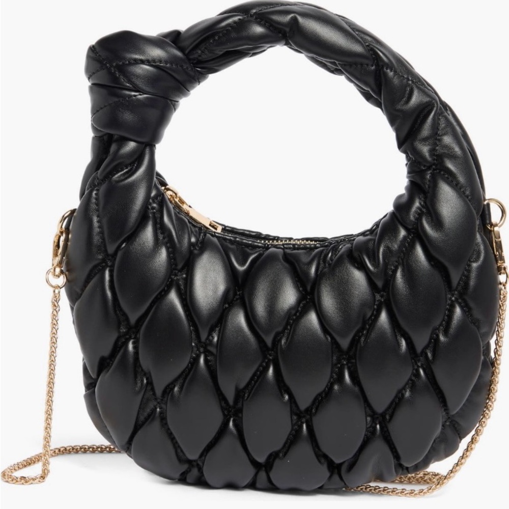 Urban Expressions Black Quilted Handbag